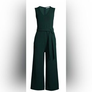 Chic Forest Green Wide-Leg Jumpsuit
